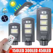 Remote Control LED Solar Street Light 250W 480W 680W PIR Sensor + Light Control Garden Yard Wall Lamp for Park Garden Courtyard