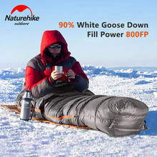 NatureHike-saco de dormir con capucha para adultos, saco de dormir de 210cm x 80cm, ideal para acampar en invierno 2024 - compra barato