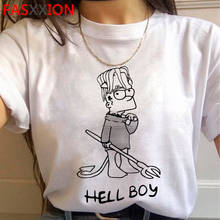 Camiseta de Lil Peep para mujer, ropa harajuku kawaii de talla grande, con estampado ulzzang, vintage 2024 - compra barato