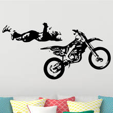 Cool Sports Motorcycle Wall Art Decal Living Room Removable Wall Stickers Mural Home Decor Teen Bedroom Sport Decals P91 2024 - buy cheap
