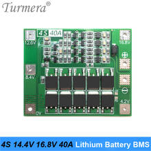 Turmera 4S 40A Standard BMS 14.4V 16.8V 18650 21700 26650 Lithium Battery Protected Board for Screwdriver Drill and Headlamp Use 2024 - buy cheap