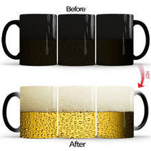 New 350mL Beer Color Changing Magic Heat Sensitive Tea Cup Coffee Mug Ceramics Mug for Your Kids or Friends Creative Gifts 2024 - buy cheap