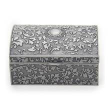 Caixa de jóias de metal vintage pequena trinket armazenamento organizador caixa caixa de anel de peito caso axyd 2024 - compre barato