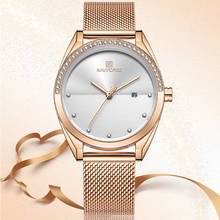 Women’s New Watches NAVIFORCE Top Brand Women Fashion Quartz Watch Ladies Stainless Steel Waterproof Wrist Watch Auto Date Clock 2024 - buy cheap