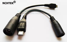 NCHTEK DC Power 5,5x2,1 мм разъем Micro USB2.0 штекер зарядный кабель около 12 см/Бесплатная доставка/5 шт. 2024 - купить недорого