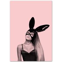 Ariana grande beleza menina estrela cantor seda cartaz de parede pintura 24x36 polegadas 2024 - compre barato