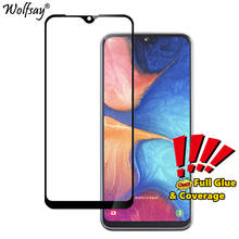 2PCS Full Cover Tempered Glass For Samsung Galaxy A20e Screen Protector Whole Glue Safety Glass For Samsung A20e Glass A202F/DS 2024 - buy cheap