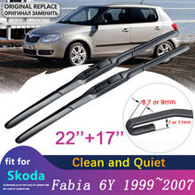 for Skoda Fabia 6Y 1999~2007 Car Wiper Blades MK1 Front Windscreen Wipers 2000 2001 2002 2003 2004 2005 2006 Car Accessories 2024 - buy cheap