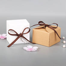 10pcs Candy Box Solid Color Kraft Paper Box Cardboard Handmade Soap Box White Craft Paper Gift Box Brown Packaging Jewelry Box 2024 - buy cheap