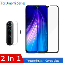 2 in 1 tempered protector glass for redmi note 8 pro protective camera lens glass film for xiaomi red mi redmi note 8 note8 8pro 2024 - buy cheap