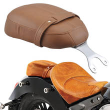 Motorcycle Rear Passenger Pillion Seat Leather Backrest Pads For Indian Scout Sixty 2015-2019 2024 - buy cheap