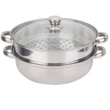 Stainless Steel Cookware 27cm/11in 2-Layer Steamer Pot Cooker Double Boiler Soup Steaming Pot A Porous Design 10.6X10.6X7.7in 2024 - buy cheap