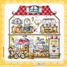 22ct/25ct Cross Stitch Set Chinese Cross-stitch Kit Embroidery Needlework Craft Packages Cotton Fabric Floss  Embroidery SO372 2024 - compra barato