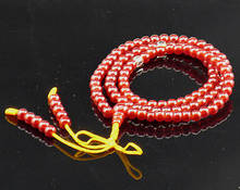 6mm Tibetan Buddhism 108 Red Prayer Bead Mala Necklace 2024 - buy cheap