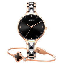 Women's Watches ROSDN Luxury Brand Japan Quartz Movement 6 mm Ultra-thin Sapphire Crystal Waterproof Diamond Tungsten steel Clock R3631 2024 - buy cheap