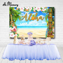 InMemory Hawaii Aloha Party Backdrop Summber Beach Flowers Palm Tree Birthday Wedding Party Photography Backgrounds Photo Studio 2024 - buy cheap