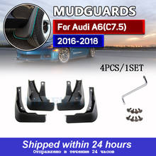 Car Mud Flaps Mudguards Mud Flap Splash Guards for Fender Mudflaps Accessories For Audi A6 (C7.5) Sedan 2016 2017 2018 2024 - buy cheap