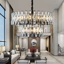 Candelabro de cristal de estilo lujoso con personalidad, lámpara creativa para oficina, sala de estar, comedor y dormitorio 2024 - compra barato