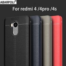 Leathe Caso Xiaomi Redmi Redmi 4 4 Pro Capa de Couro de Luxo Macio TPU Silicone Caso À Prova de Choque Bumper TPU Silicone Redmi 4 Pro 2024 - compre barato
