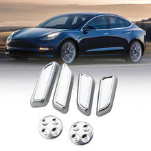 Jameo-Botón de asientos para coche, cubierta decorativa de ABS para Tesla modelo 3, 2017-2020, ajuste de perilla de asiento automático, 6 unids/set por juego 2024 - compra barato