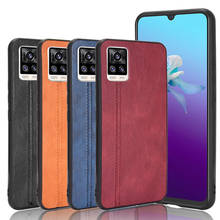 Funda de piel de becerro para Vivo V20, cubierta trasera dura de cuero PU de lujo, a prueba de golpes, para vivo V20 V 20 vivoV20 2024 - compra barato