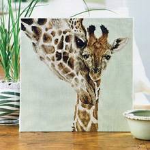 MM Giraffe mother and child Counted Cross Stitch Kit Cross stitch RS cotton with cross stitch no print friendship 2024 - buy cheap