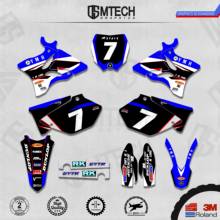 DSMTECH Customized Team Graphics Backgrounds Decals 3M Custom Stickers For  YZ125-250 Two Stroke 2002-2014 002 2024 - buy cheap