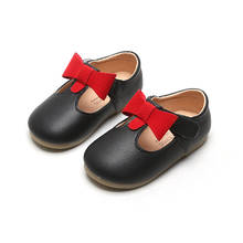 2020 New Little Girl Shoes Toddler Dress Children Bow-Knot Leather Shoes For Baby Kids Princess Non-Slip Shoe 1 2 3 4 5 6 Years 2024 - buy cheap