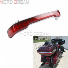 Motocicleta cromo vermelho wrap pacote tour led freio correndo cauda luz envoltório para harley touring electra glide tronco rei 14-18 2024 - compre barato