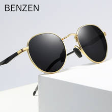 BENZEN-gafas de sol polarizadas para hombre y mujer, lentes de sol polarizadas de diseño Vintage, redondas, UV400 2024 - compra barato