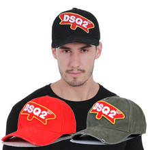 Italy icon brand black Baseball Caps hat men Baseball Caps cotton unisex Adjustable DSQ2 Baseball Caps letter red black cap D100 2024 - buy cheap