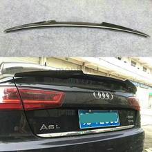 For Audi A6 C7 Spoiler 2012-2018 High Quality Carbon Fiber Rear Trunk Roof Spoiler Wing Car Styling 2024 - buy cheap