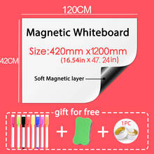 Soft Magnetic Whiteboard Dry Eraser White Board Fridge Stickers Bulletin Message Board Planner Table Size 420mm*900mm 2024 - buy cheap