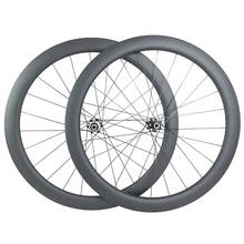 SPEEDSAFE Light 700C 50mm Asymmetric Clincher Tubeless Road Disc Bicycle Carbon Wheels 25mm wide 24 Holes Novatec D411SB D412SB 2024 - buy cheap