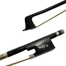 Yinfeel 1pcs  NEW 4/4 Black Carbon Fiber Violin Bow Black carbon Bow 4/4Violin Bow Nickel Silver  Ebony Frog 2024 - buy cheap