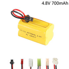 4.8v 700mah NI-CD AA battery 4.8v bateria 4.8v nicd ni cd battery pack SM/JST/Tamiya/5557 plug for RC boat model car toy parts 2024 - buy cheap