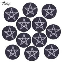 10PCS Pentagram Patch Embroidered Patches For Clothing Iron On Patches Cartoon Patches For Clothes Appliques Stripes Badges DIY 2024 - buy cheap