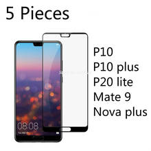 5 Pcs Full Cover Tempered Glass For Huawei P20 Lite P10 Plus Screen Protector For Huawei Mate 9 Nova Plus Protective Film Glass 2024 - buy cheap