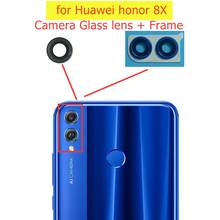 Для задней камеры Huawei Honor 8X стеклянная рамка объектива основная задняя камера объектив с клеем запасные части 2024 - купить недорого