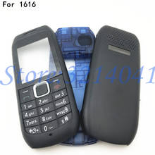 Высшее качество полный корпус для Nokia 1616 Новая обложка + передняя средняя рамка + задняя крышка корпуса + английские клавиатуры 2024 - купить недорого