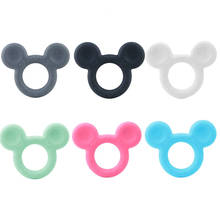 UXDUX 1pcs Mickey silicone Teether DIY Baby Teething Teether Toy Accessories Food Grade Cartoon Teether Nursing Gift BPA Free 2024 - buy cheap