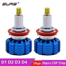 EURS LED Auto Light H1 H7 H11 Led Headlights 9005 9006 HB3 HB4 LED CSP Chips D1s D2s D3s D4s H8 H9 Automotive Fog Lights 13000LM 2024 - buy cheap