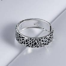 Hip Hop Rock Punk Korean Trend Cool Ring Woman Girl Fashion Golden Striped Ripple Ring With Stone Crystal Man Girl Wedding 2020 2024 - buy cheap