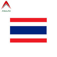 Aliauto adesivo de bandeira da tailândia, adesivo engraçado, decoração reflexiva, decalque para automóvel, motocicletas, acessórios pvc, 11cm * 7cm 2024 - compre barato