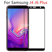 Case On For Samsung Galaxy J4 J6 Plus Tempered Glass Full Cover Screen Protector Gelaksi J 4 6 4j 6j J4plus J6plus Phone Film 9h 2024 - buy cheap
