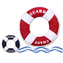 40x40cm Life Ring Lifebuoy Shaped Cushion Mediterranean Style Throw Nautical Pillow Props Home Decoration 2024 - buy cheap