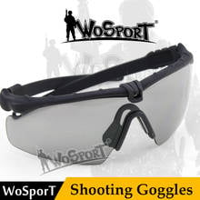 Wosport men sport Tactical Military Glasses Army Eyewear Shooting Polarized Ballistic Goggles With Helmet For Wargame 2024 - buy cheap