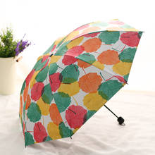 Paraguas creativo de Rama y hojas para el sol, sombrilla de doble uso con pegamento negro, ideal para regalo y actividades de empresa 2024 - compra barato