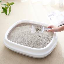 Semi-closed Detachable Anti-splash Pet Cats Sand Litter Box Toilet with Scoop 2024 - buy cheap