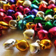 50PCS/Lot. Wholesale Mix color 8mm  jingle Bells DIY Lacing bells Christmas decoration Noel ornament Crafts material Bracelets 2024 - buy cheap
